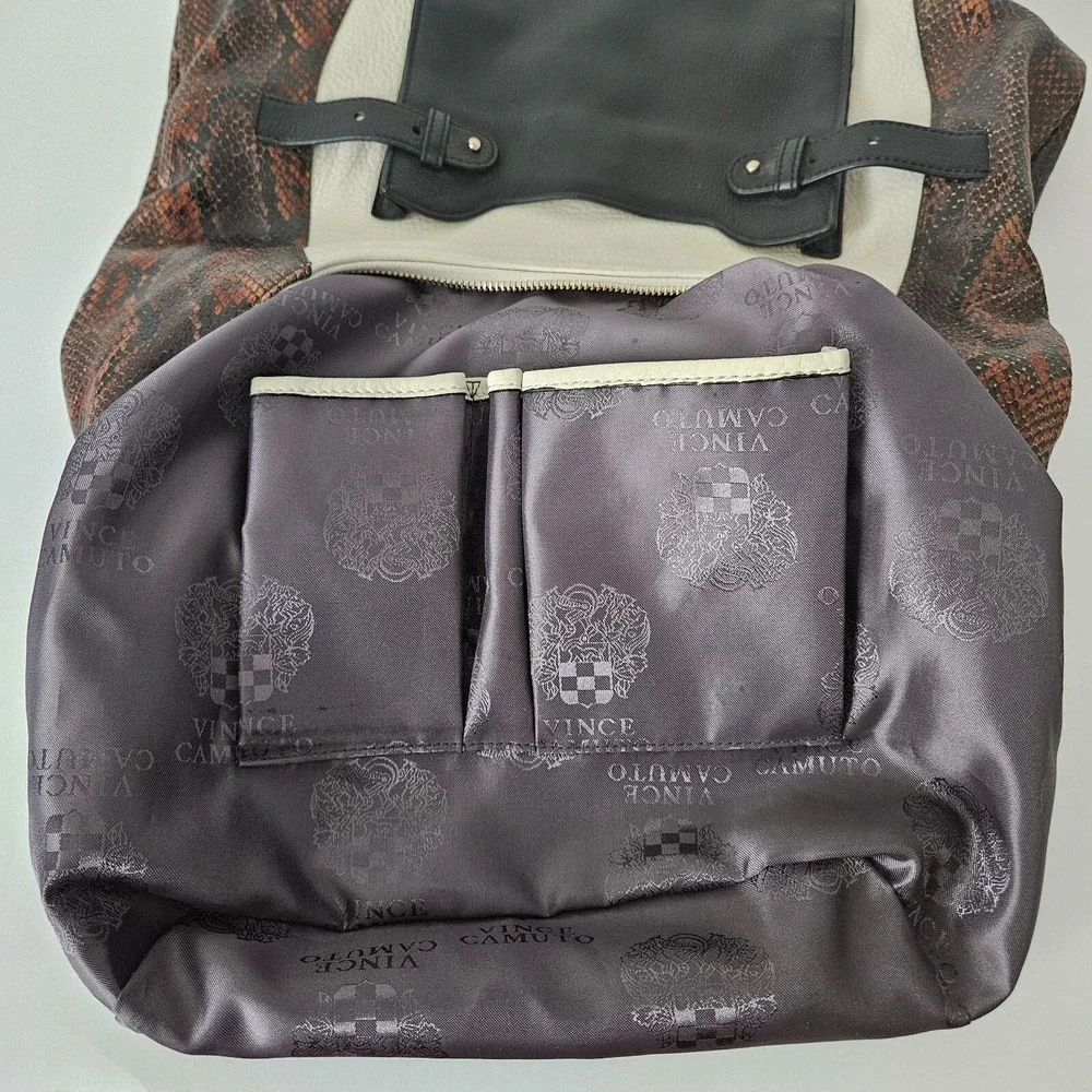 Vince Camuto Hobo Snakeskin Leather Bag 16